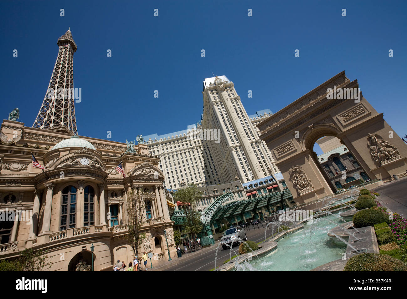Paris Hotel and Casino, Las Vegas, Nevada, USA Stock Photo