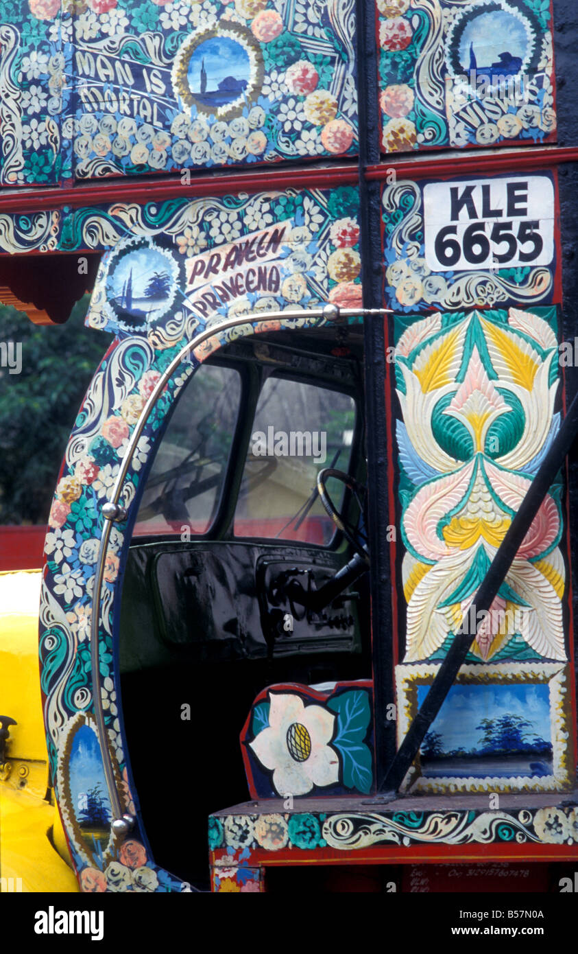 hand painted truck kerala india Stock Photo