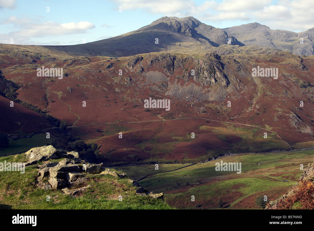 Scafell Pike in the English Lake District Stock Photo