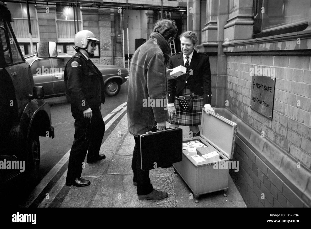 50 year old Cornishman Frederick Trull a member of the Cornish Stannery Parliament has had ú50,000 worth of his own Cornish mone Stock Photo