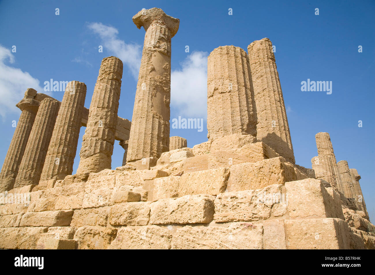 Temple of Juno, Valley of the Temples, Agrigento, UNESCO World Heritage Site, Sicily, Italy, Europe Stock Photo
