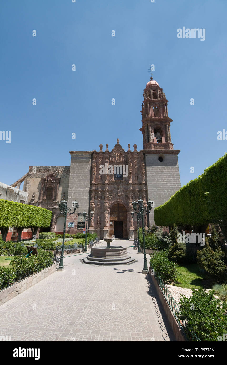 Templo de San Francisco, a church in San Miguel de Allende (San Miguel), Guanajuato State, Mexico, North America Stock Photo