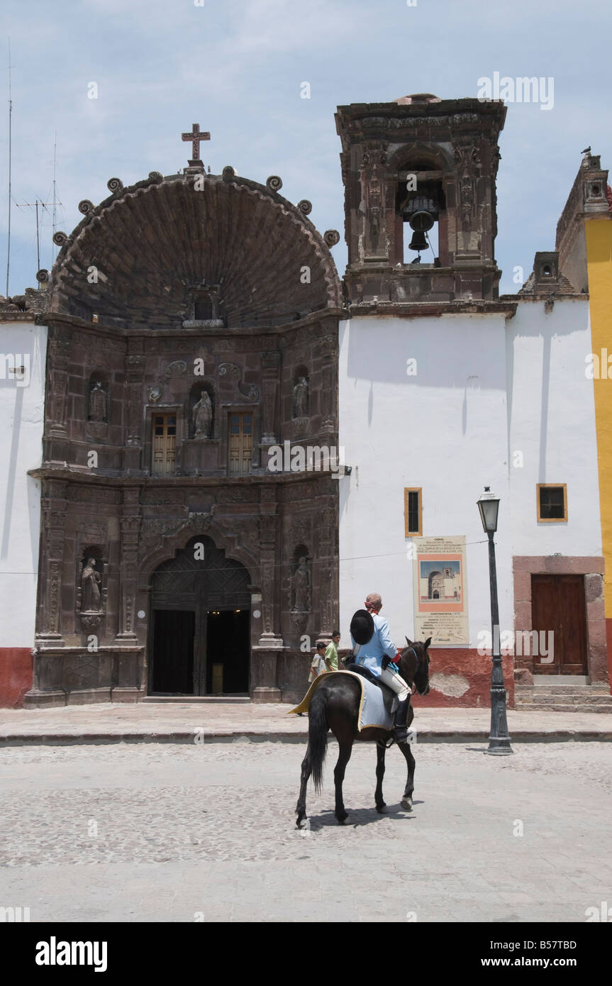 Templo de Nuestra Senora de la Salud, a church in San Miguel de Allende (San Miguel), Guanajuato State, Mexico, North America Stock Photo
