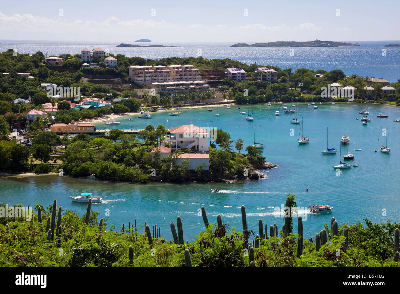 Cruz Bay, St. John, U.S. Virgin Islands, West Indies, Caribbean, Central America Stock Photo