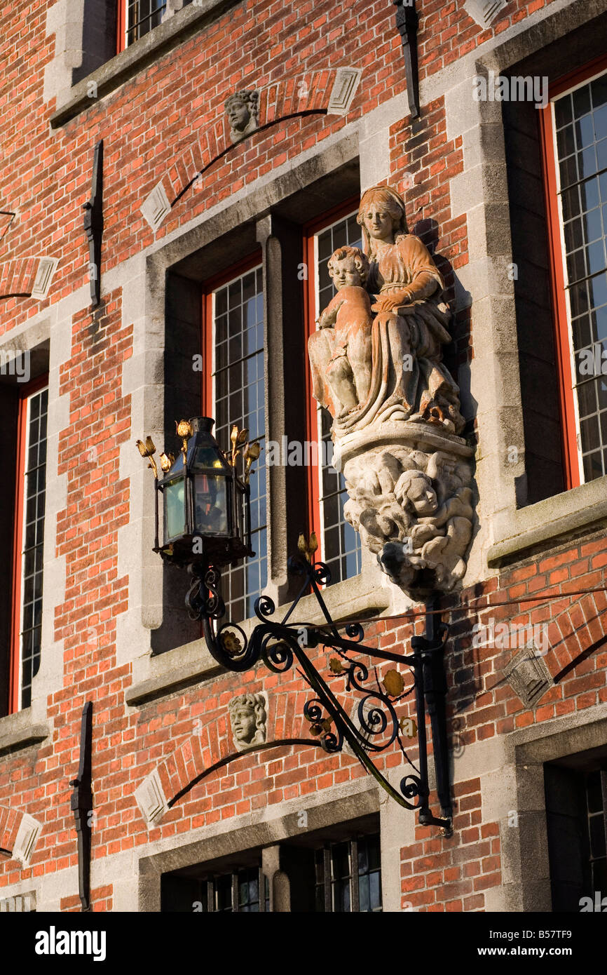 Detail of the Begijnhof (Convent), UNESCO World Heritage Site, Bruges, Belgium, Europe Stock Photo