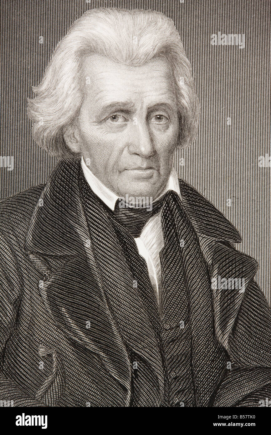 Andrew Jackson, 1767 - 1845. 7th President of the United States of America. Stock Photo