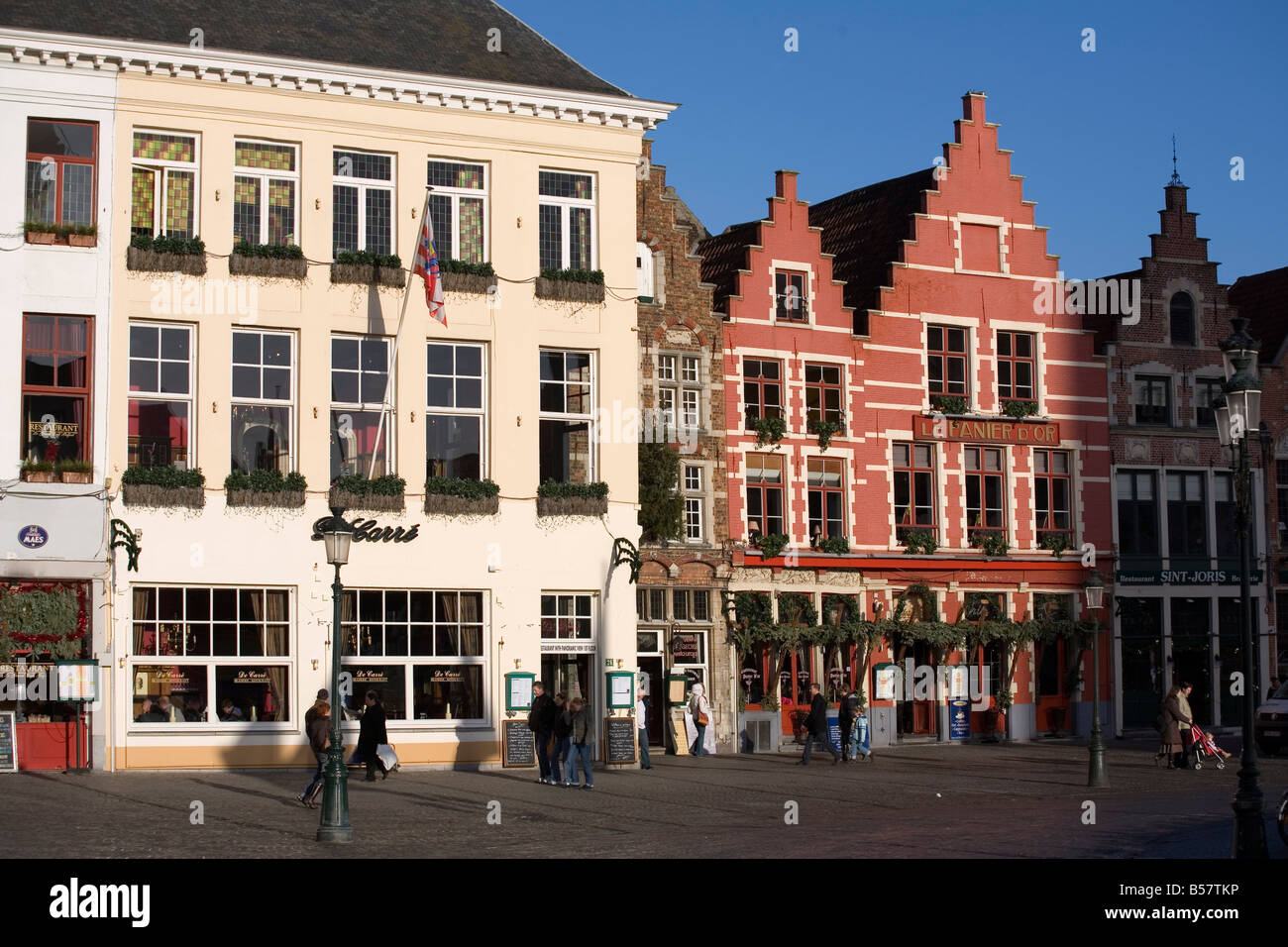 The Markt square, Bruges, Belgium, Europe Stock Photo