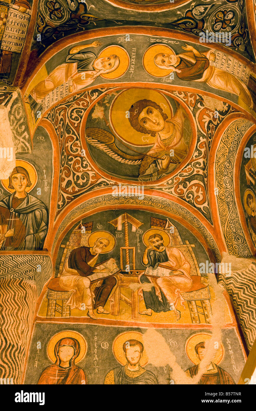 Frescoes in Goreme Open Air Museum's rockcut Byzantine Karanlik Kilise
