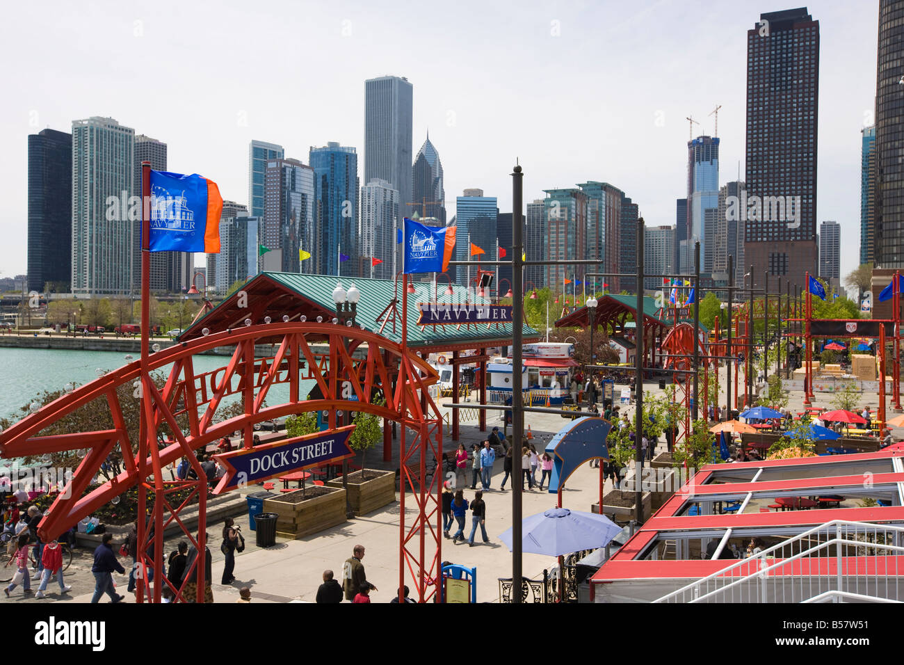 Navy Pier, Chicago Illinois, United States of America, North America Stock Photo