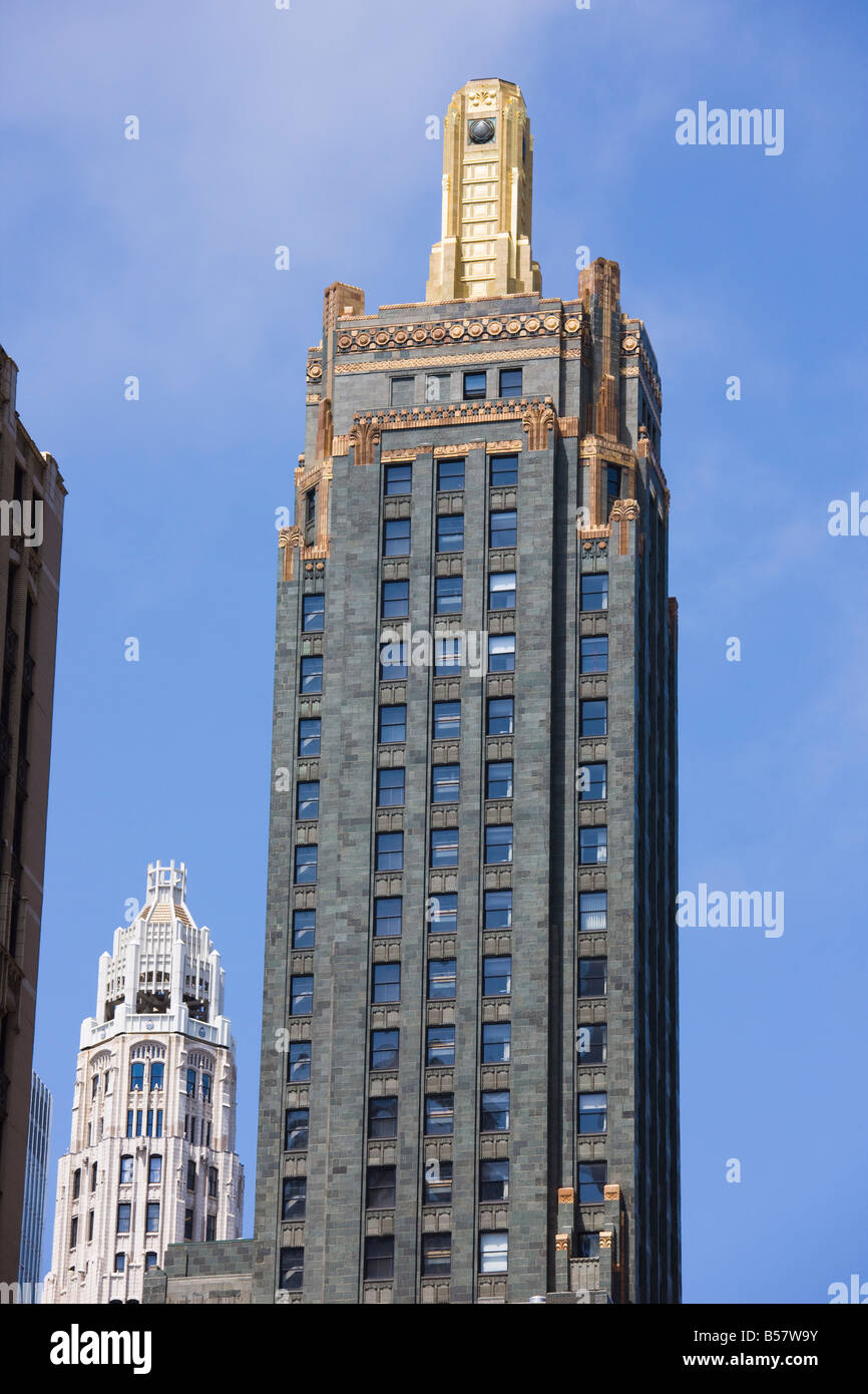 The Carbon and Carbide Building, now the Hard Rock Hotel, Chicago, Illinois, United States of America, North America Stock Photo