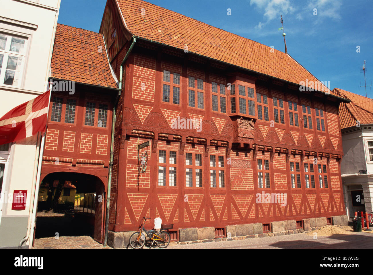 Half timbered house City Museum Odense Funen Denmark Scandinavia Europe Stock Photo