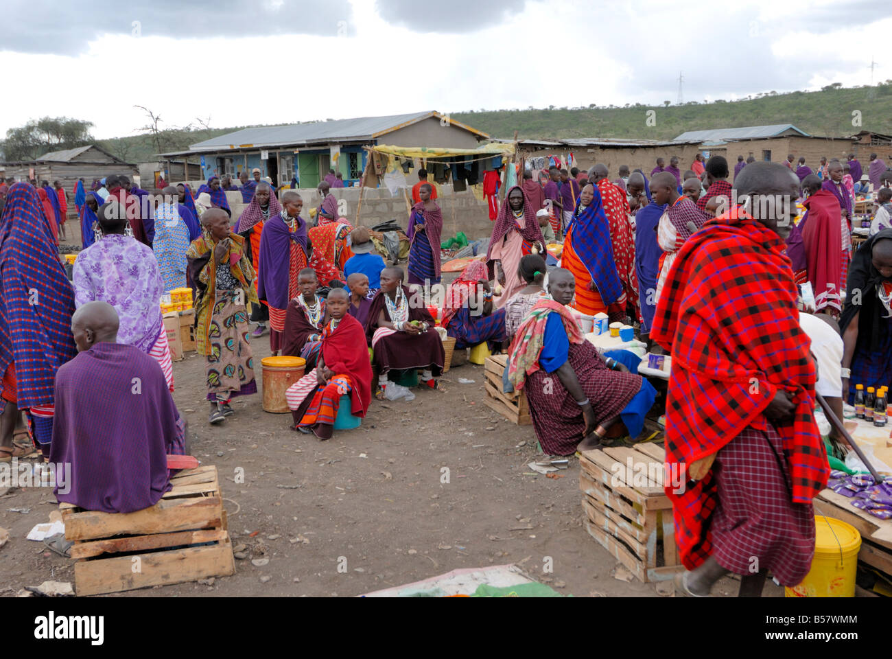 Masai market, Arusha, Tanzania, East Africa, Africa Stock Photo