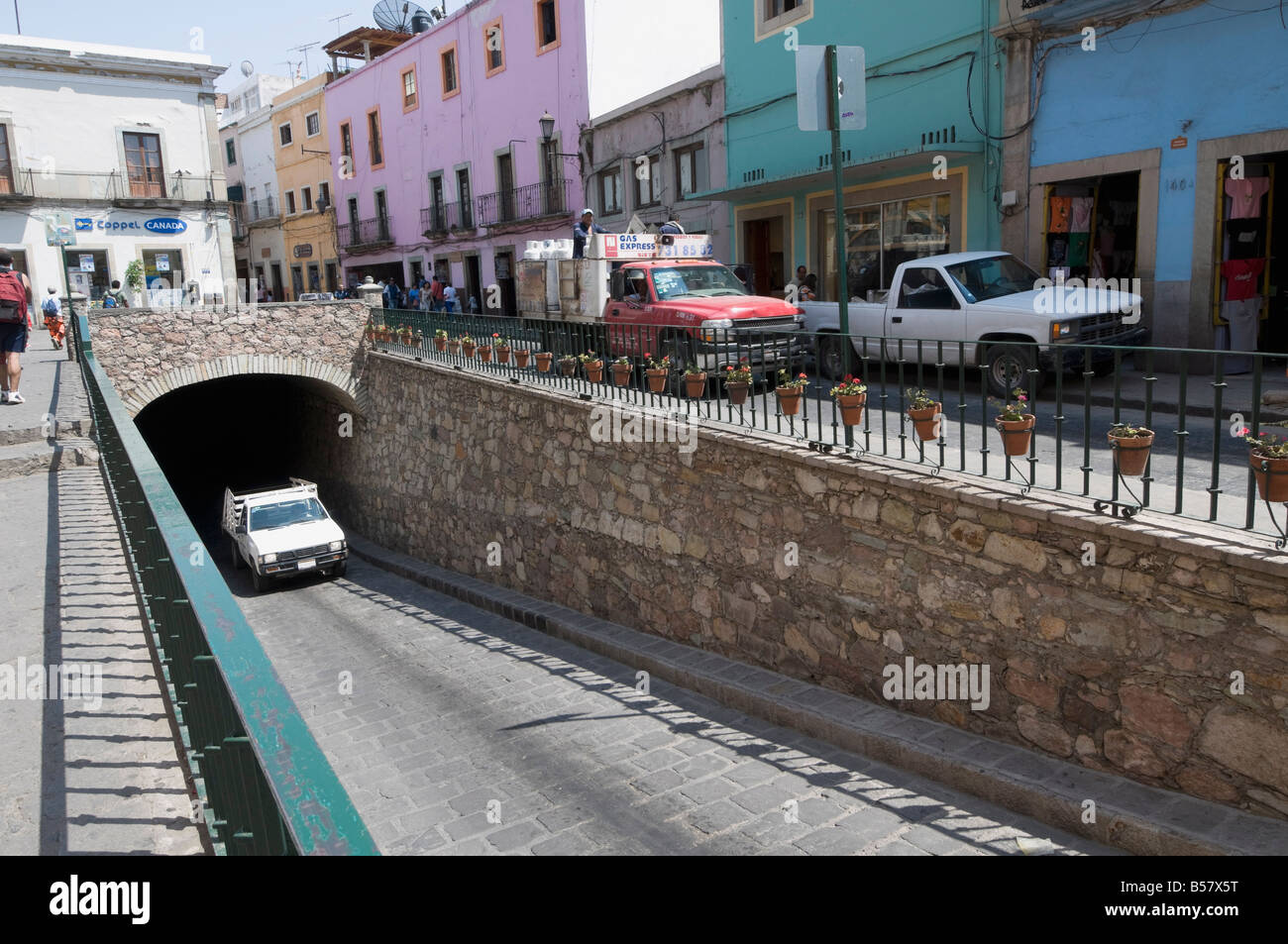 Famous tunnels of Guanajuato, a UNESCO World Heritage Site, Guanajuato State, Mexico, North America Stock Photo