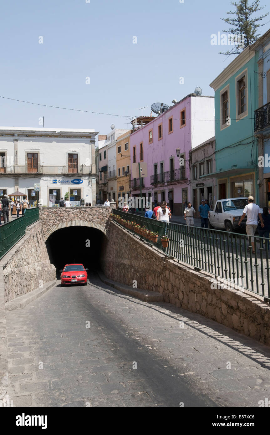 Famous tunnels of Guanajuato, a UNESCO World Heritage Site, Guanajuato, Guanajuato State, Mexico, North America Stock Photo