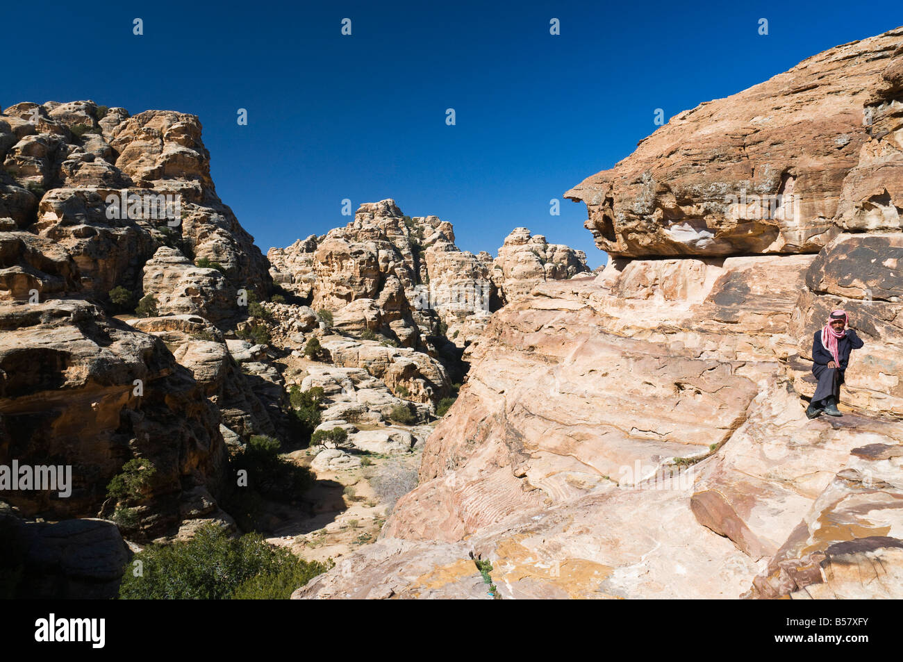 Siq al-Berid (Little Petra), Jordan, Middle East Stock Photo