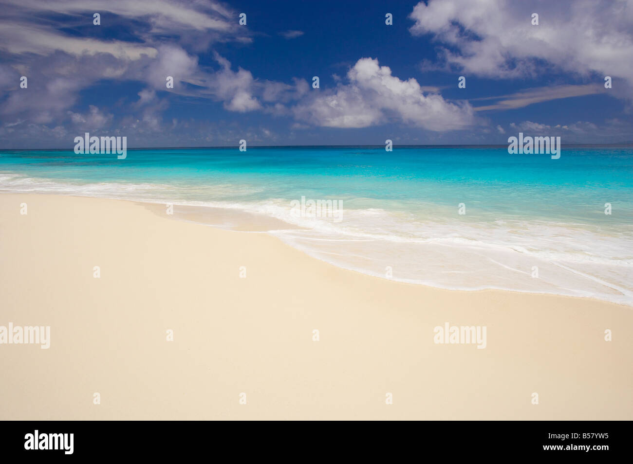 Idyllic beach, Maldives, Indian Ocean, Asia Stock Photo