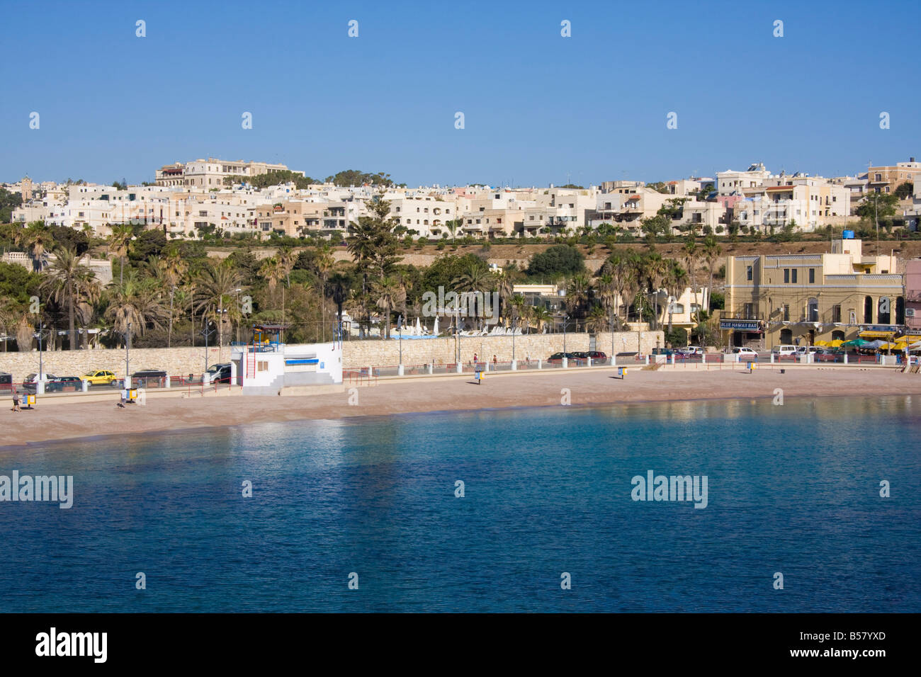 St. Julian's Bay, Malta, Mediterranean, Europe Stock Photo