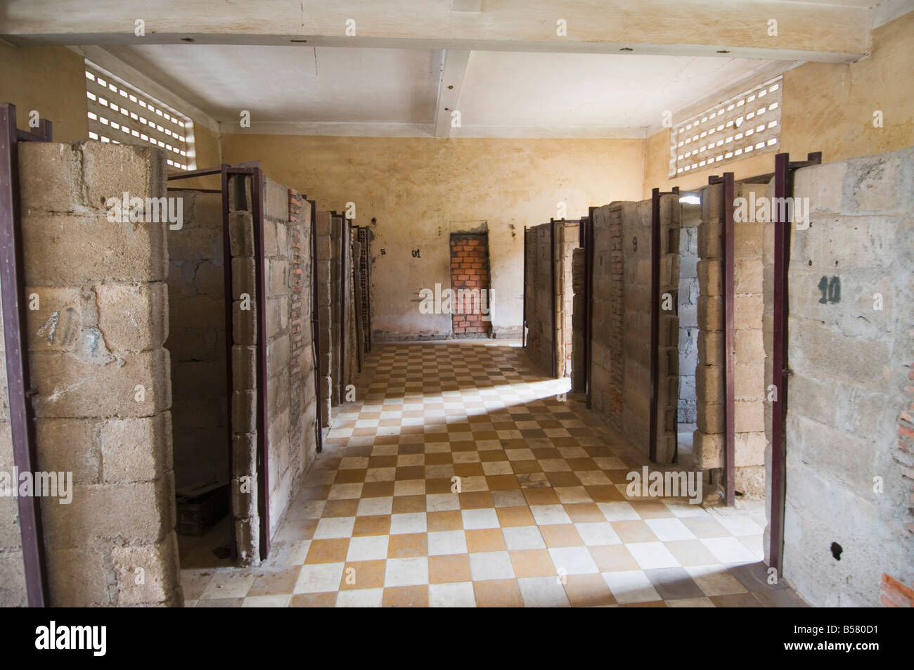 Genocide Museum in a former school that was used by Pol Pot for torture, Phnom Penh, Cambodia, Indochina Stock Photo