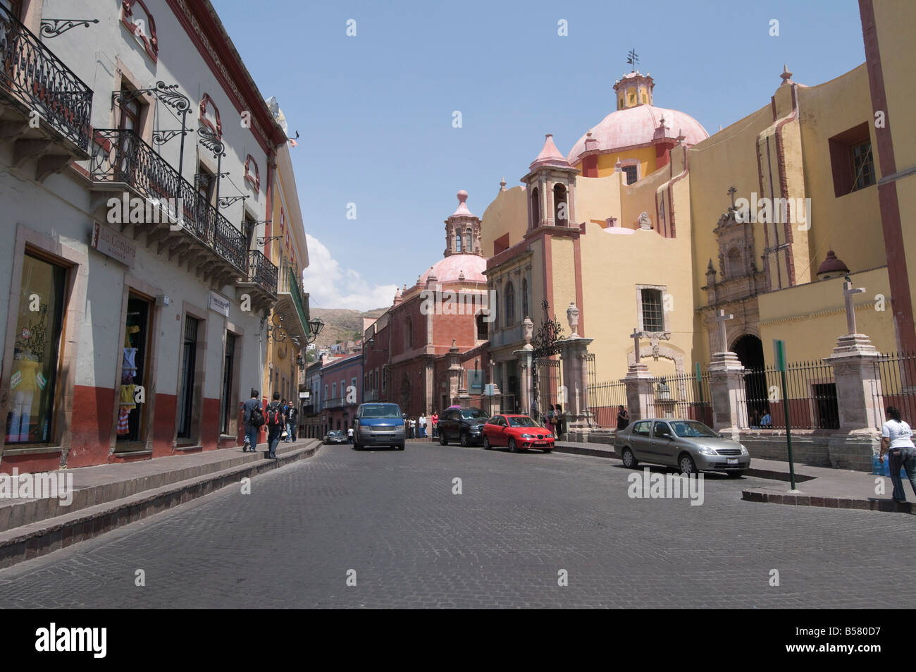 Plaza de la Paz in Guanajuato, a UNESCO World Heritage Site, Guanajuato State, Mexico, North America Stock Photo
