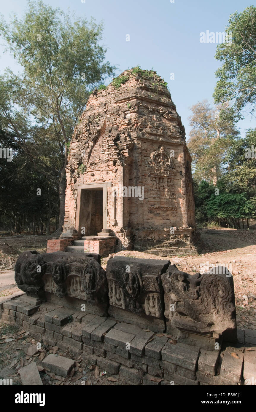 Temples in the ancient pre Angkor capital of Chenla, Cambodia, Indochina, Southeast Asia, Asia Stock Photo