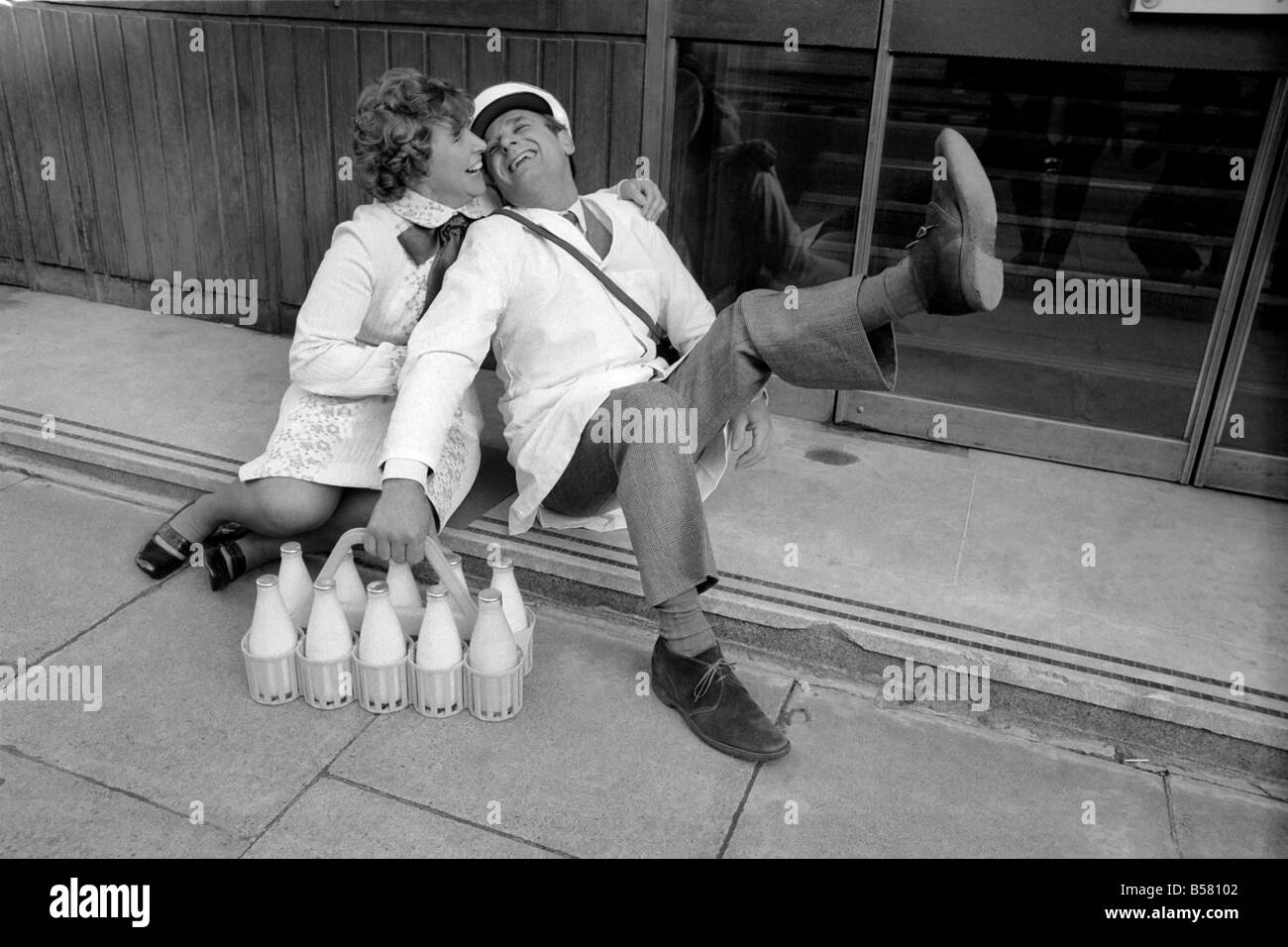 Eric Spencer: 'Personality Milkman For 1975'. January 1975 75-00382-001 Stock Photo