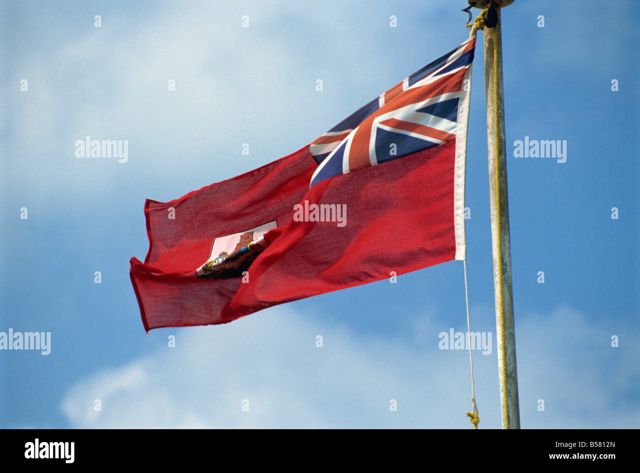 Flag of Bermuda Central America Stock Photo