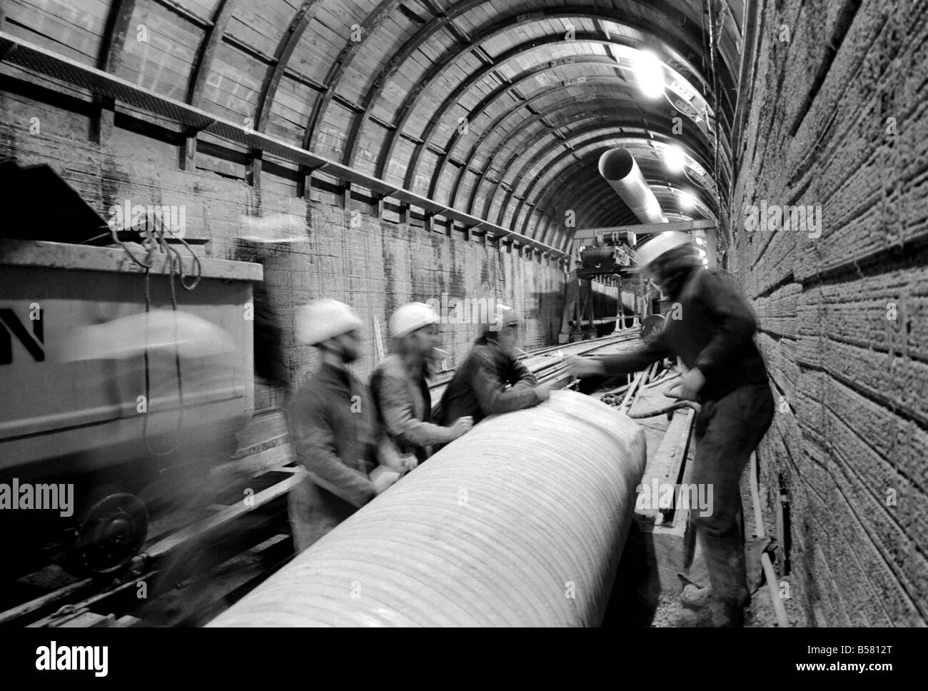 The Channel Tunnel Axed. David Burrow. (Project Executive). January 1975 75-00387-003 Stock Photo