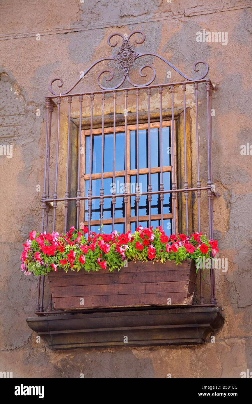 Window detail, Ensenada City, Baja California, Mexico, North America Stock Photo