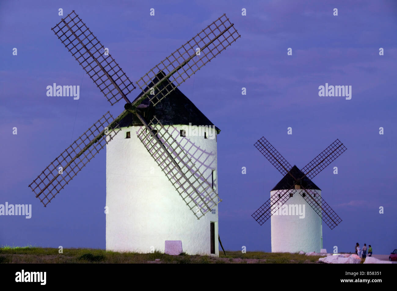 Windmills, Campo de Criptana, La Mancha, Spain, Europe Stock Photo