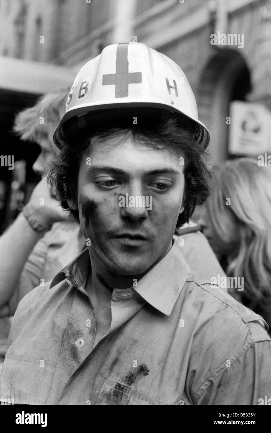 Northern Line Tube crash at underground station. February 1975