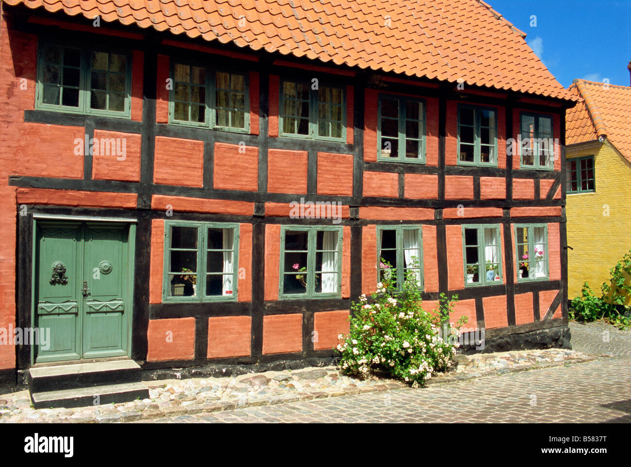 Colourful house, Aeroskobing, Aero, Denmark, Scandinavia, Europe Stock Photo Alamy