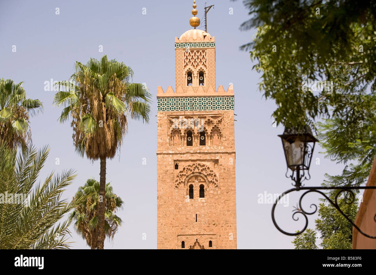 Koutoubia tower (minaret), Marrakech, Morocco, North Africa, Africa Stock Photo