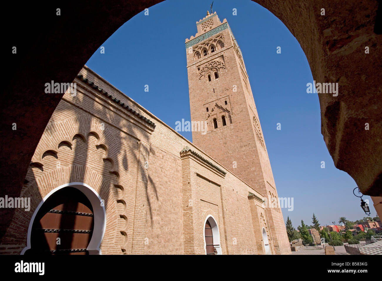 Koutoubia tower (minaret), Marrakech, Morocco, North Africa, Africa Stock Photo