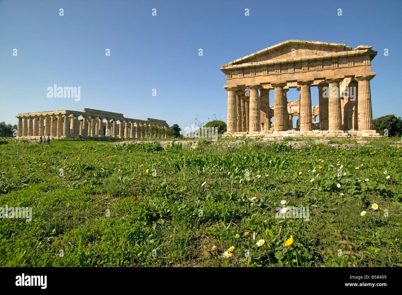 Temple of Hera (Basilica) left, temple of Poseidon (Neptune) right