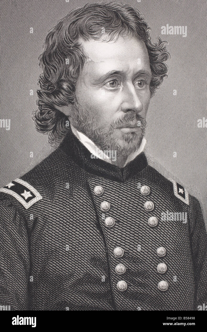 John Charles Fremont, 1813 - 1890. American explorer and general in the American Civil War. Stock Photo