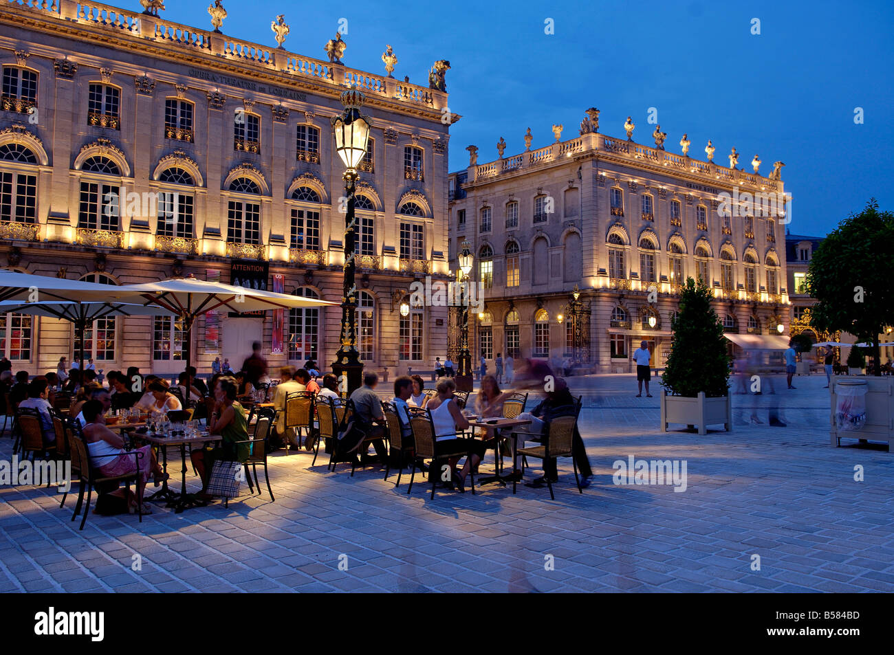 Place Stanislas, formerly Place Royale, dating from the 18th century, Nancy, Meurthe et Moselle, Lorraine Stock Photo