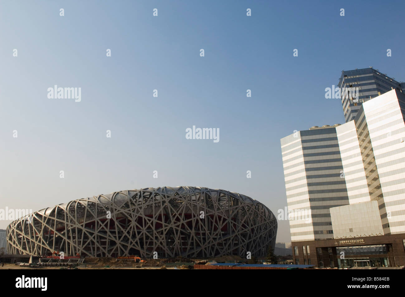 National Stadium 2008 Beijing Olympic venue, Beijing, China, Asia Stock Photo