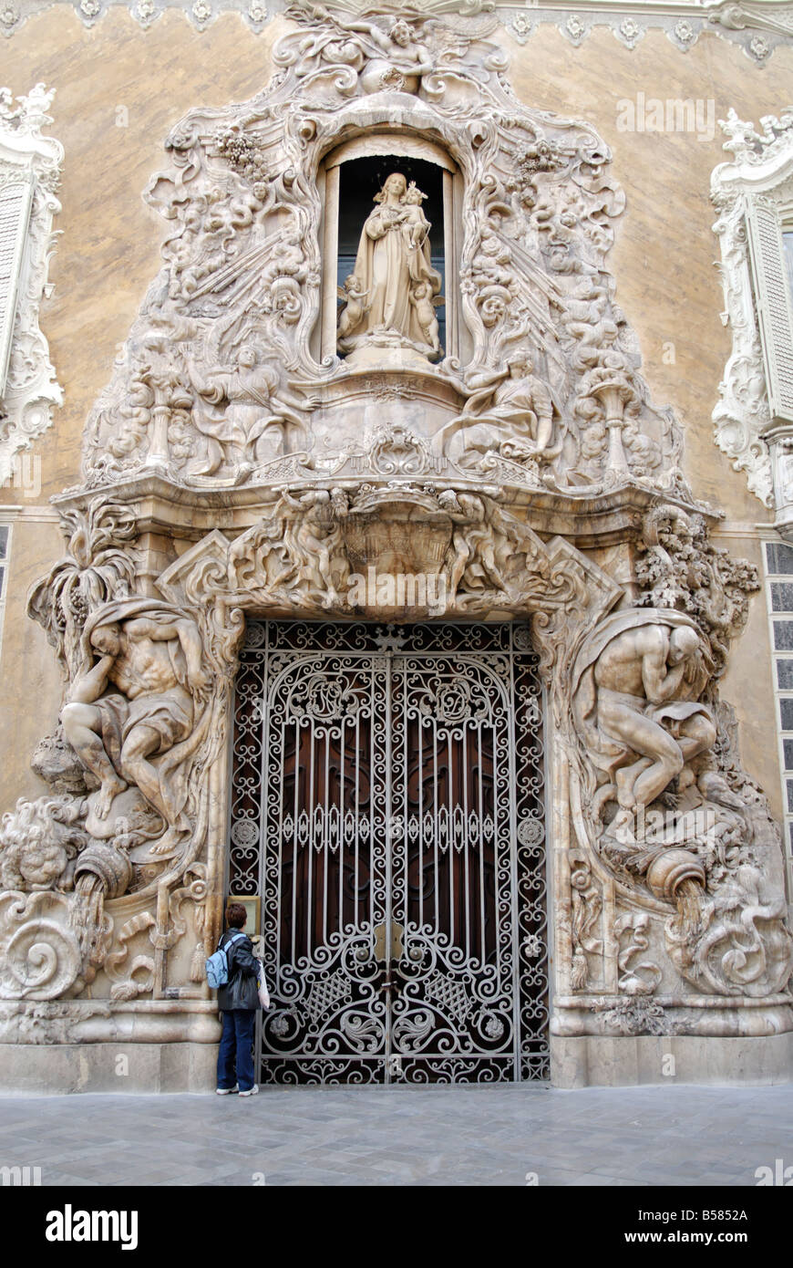 Baroque exterior, The National Ceramics Museum, Valencia, Spain, Europe