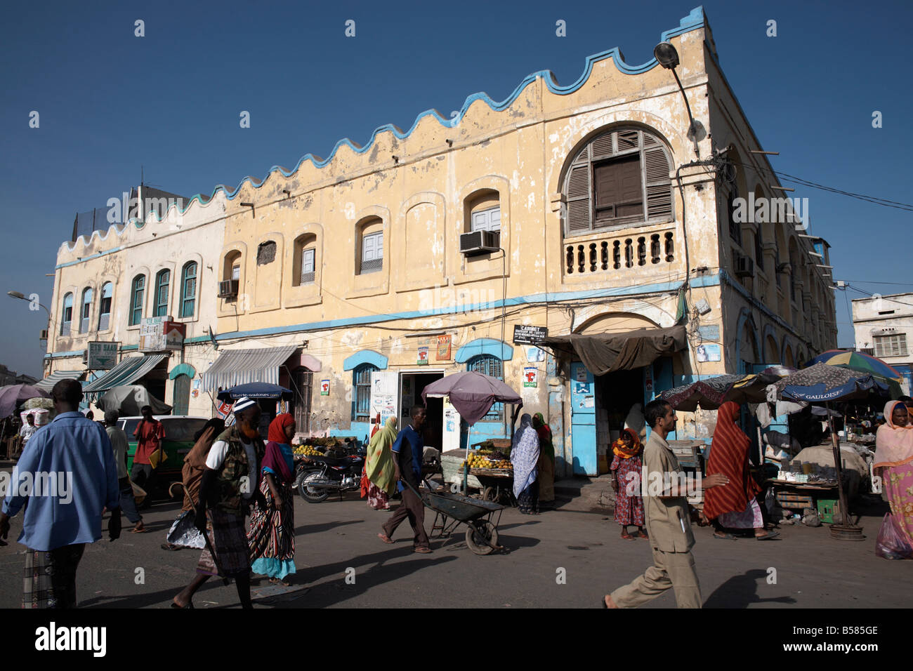 Place du 27 Juin 1977 (Place Menelik) at the heart of the European Quarter, Djibouti City, Djibouti, Africa Stock Photo