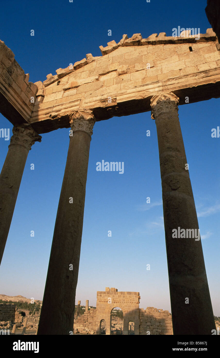 Roman ruins, Sbeitla, Tunisia, North Africa, Africa Stock Photo Alamy