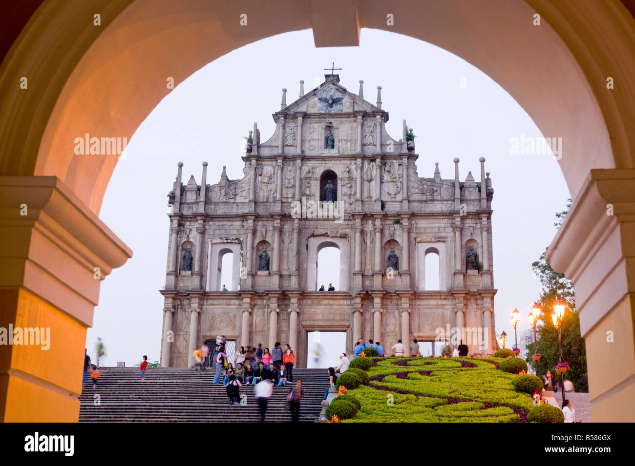 St. Paul's cathedral facade, Macau, China, Asia Stock Photo