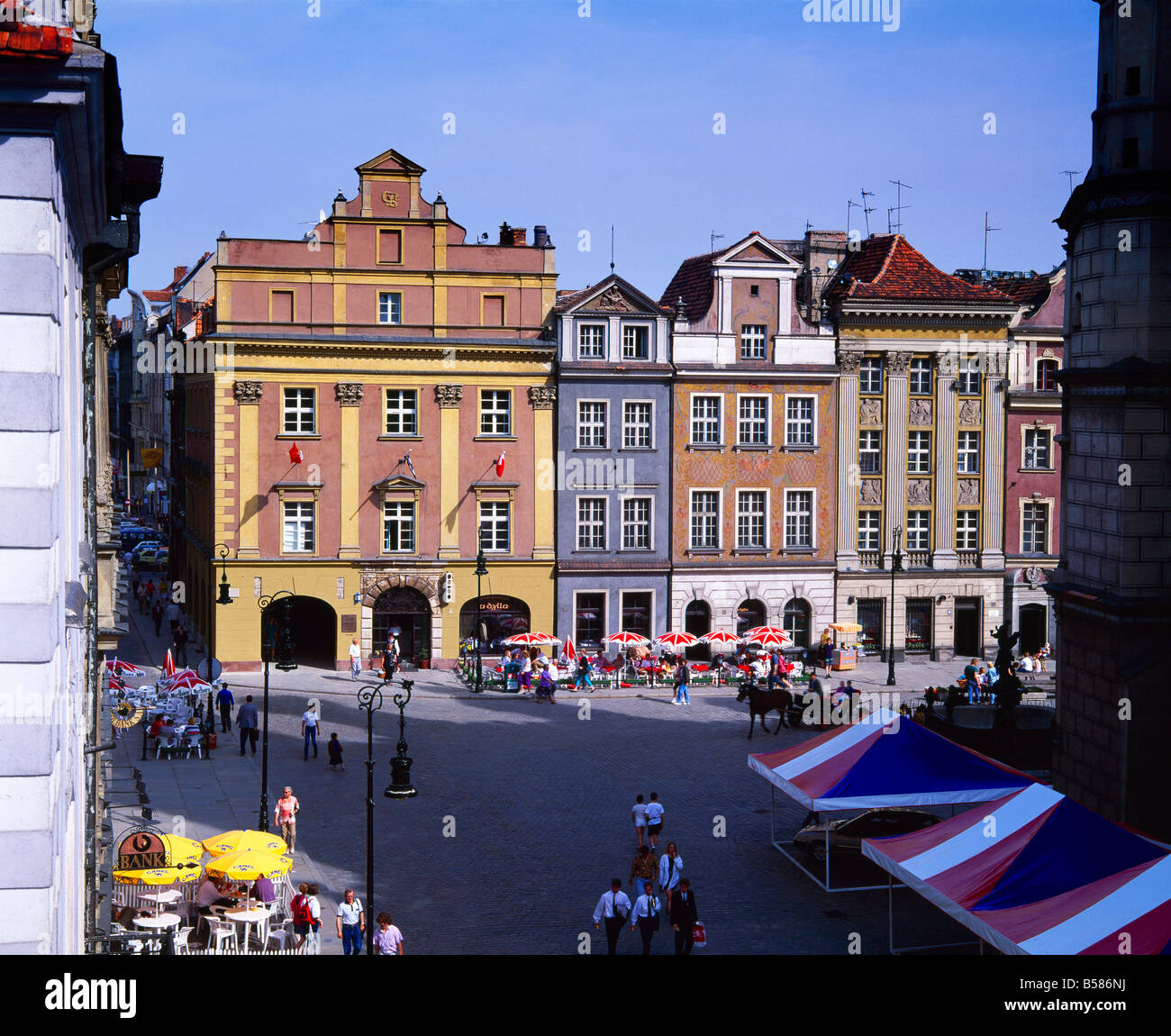 Town Square, Poznan, Poland, Europe Stock Photo