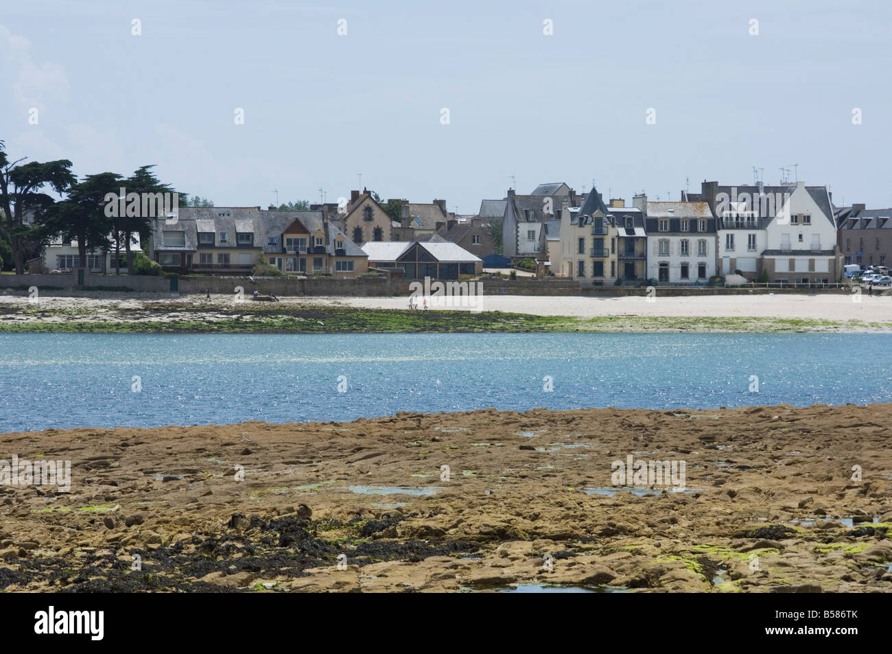 Loctudy on the River Odet estuary, Southern Finistere, Brittany, France, Europe Stock Photo