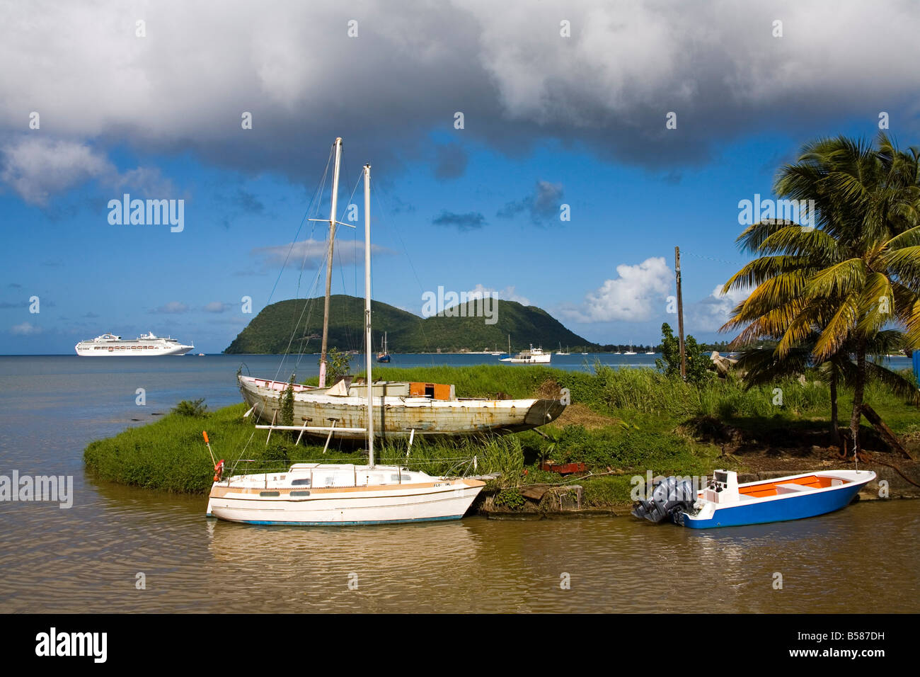 Indian River, Portsmouth, Dominica, Lesser Antilles, Windward Islands, West Indies, Caribbean, Central America Stock Photo