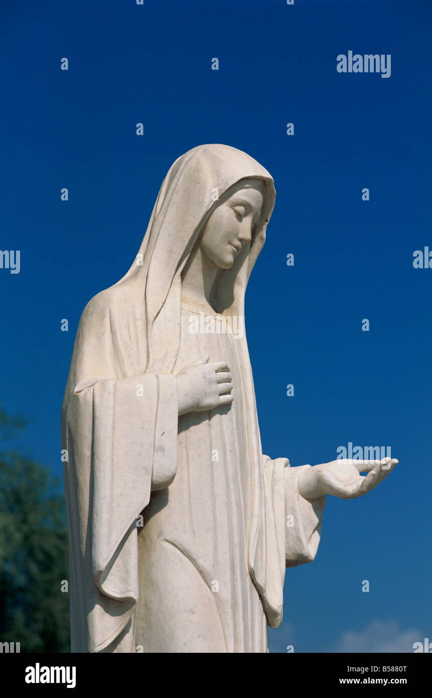 Statue of Our Lady near St. James, Medjugorje, Bosnia Herzegovina