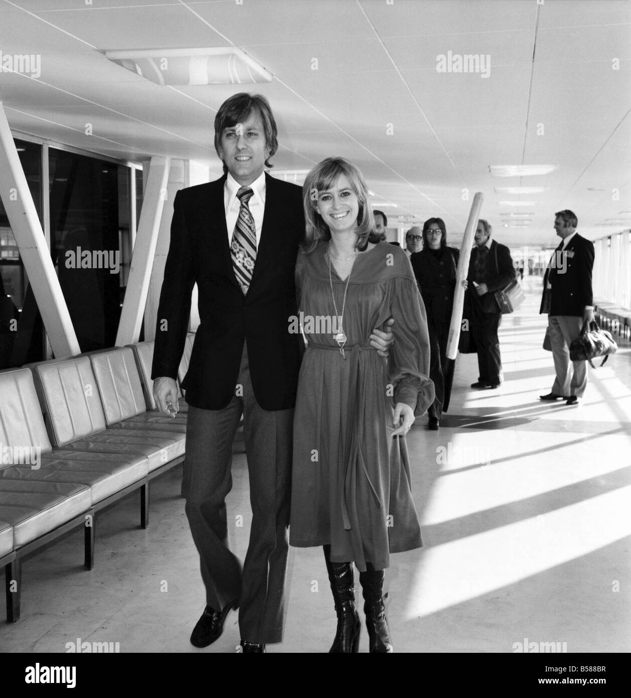 Susan George and Jack Jones. January 1975 75-00490-001 Stock Photo - Alamy
