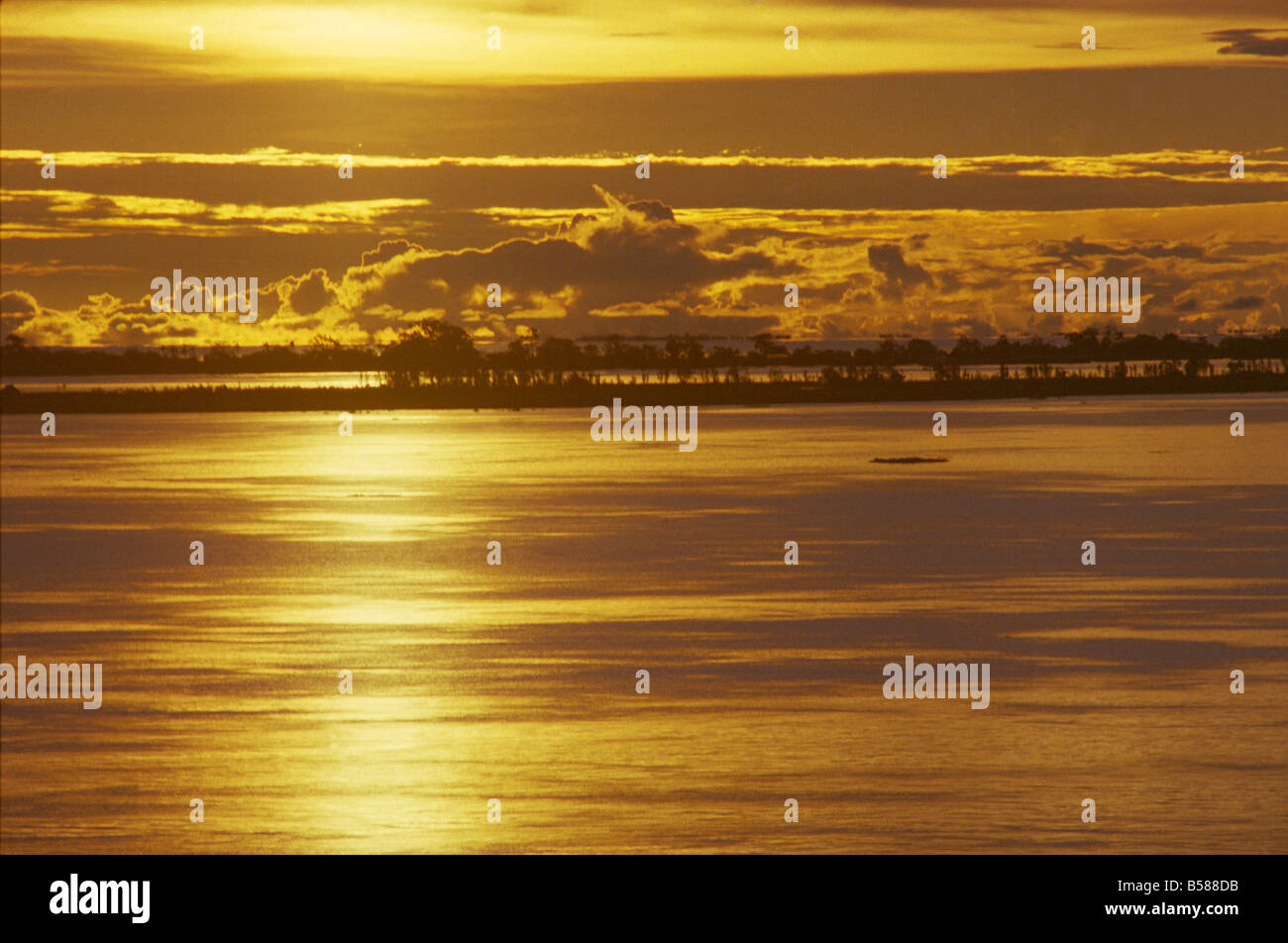 Amazonian sunset Brazil South America Stock Photo
