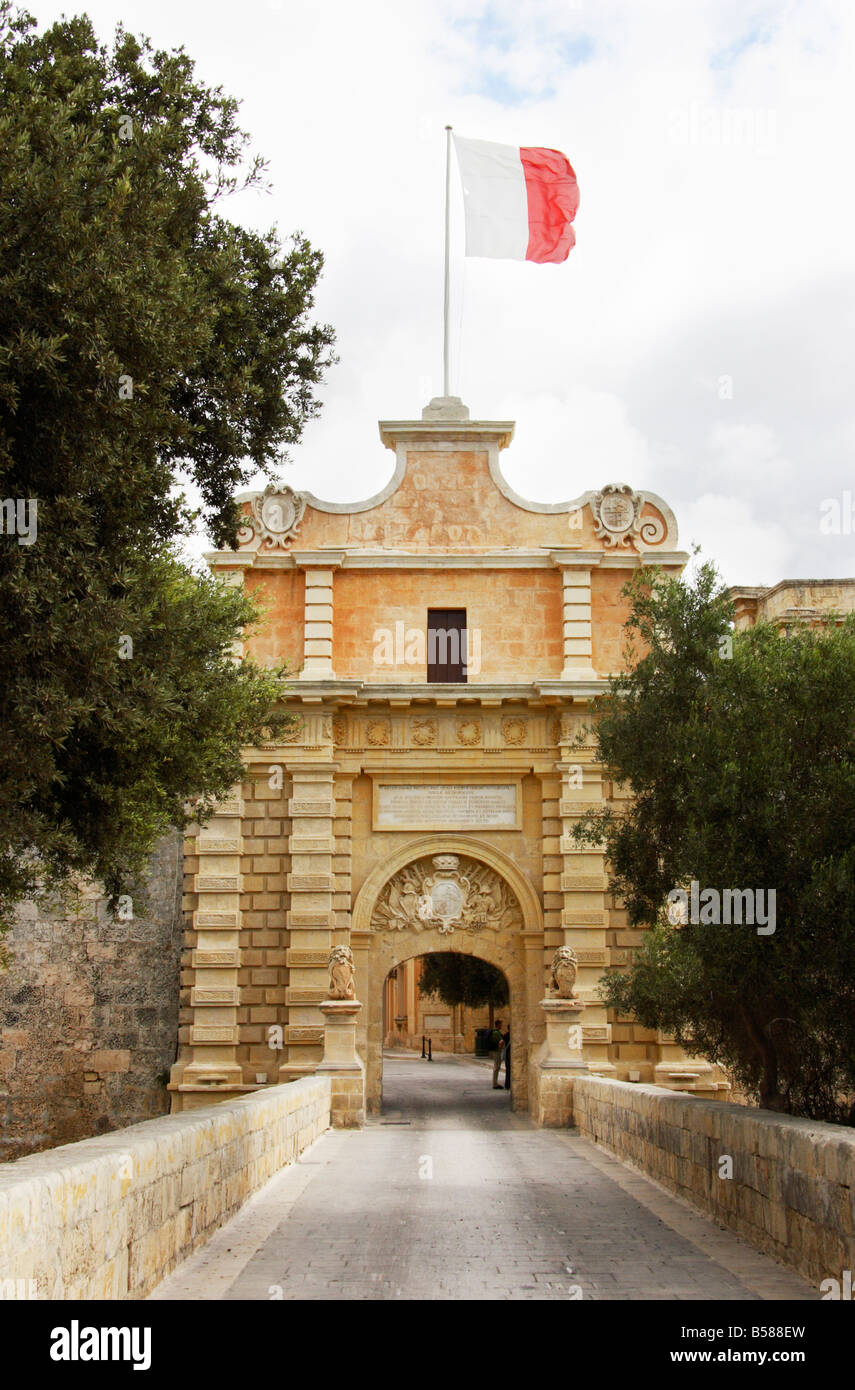 “Mdina Gate”, the gateway to Mdina city in Malta Stock Photo - Alamy