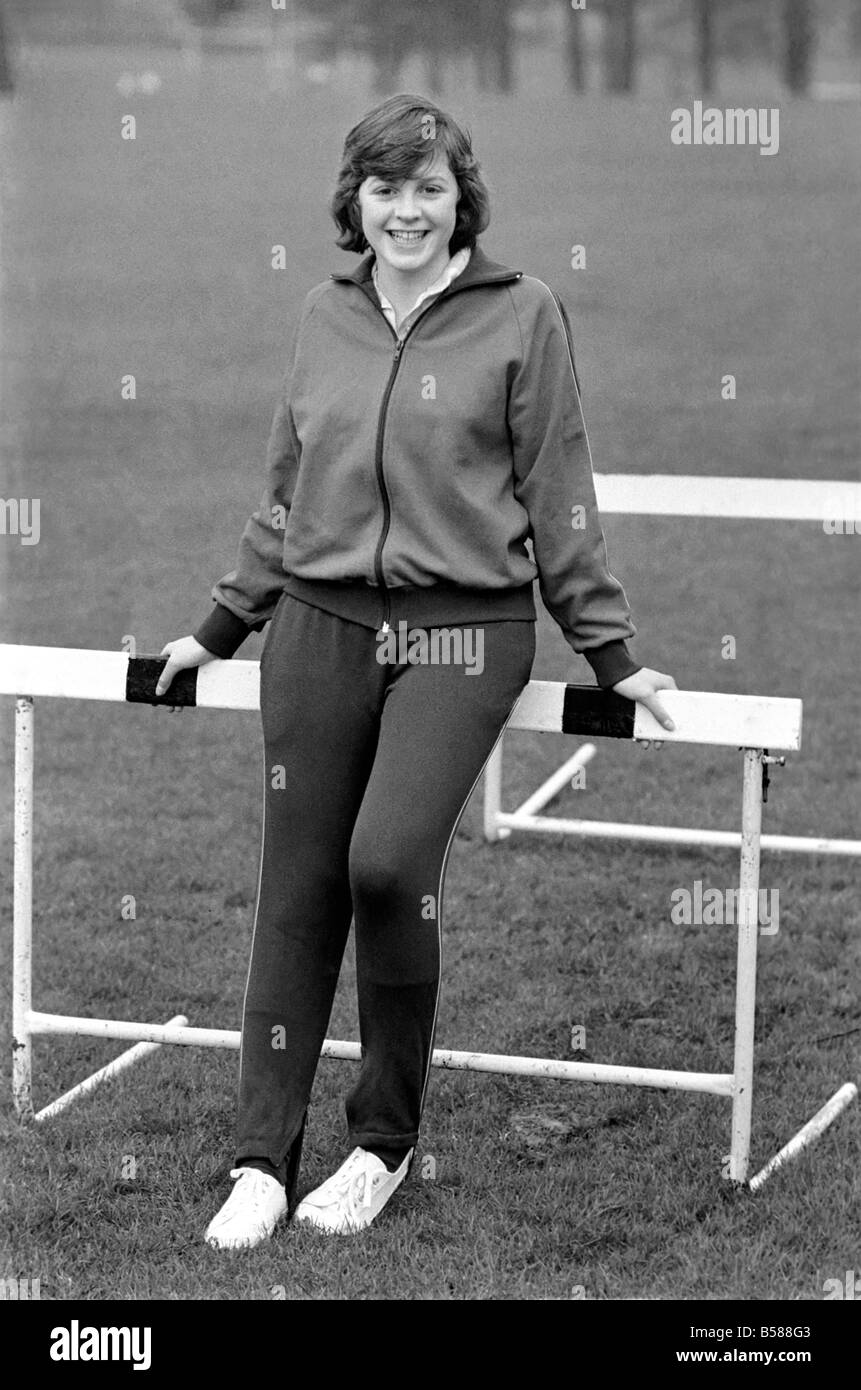 Girl with Spider: Rare Bird: Jane Berry, 17. Jane trains hard to be physically fit for the great expedition ahead. Jan. 1975 75- Stock Photo