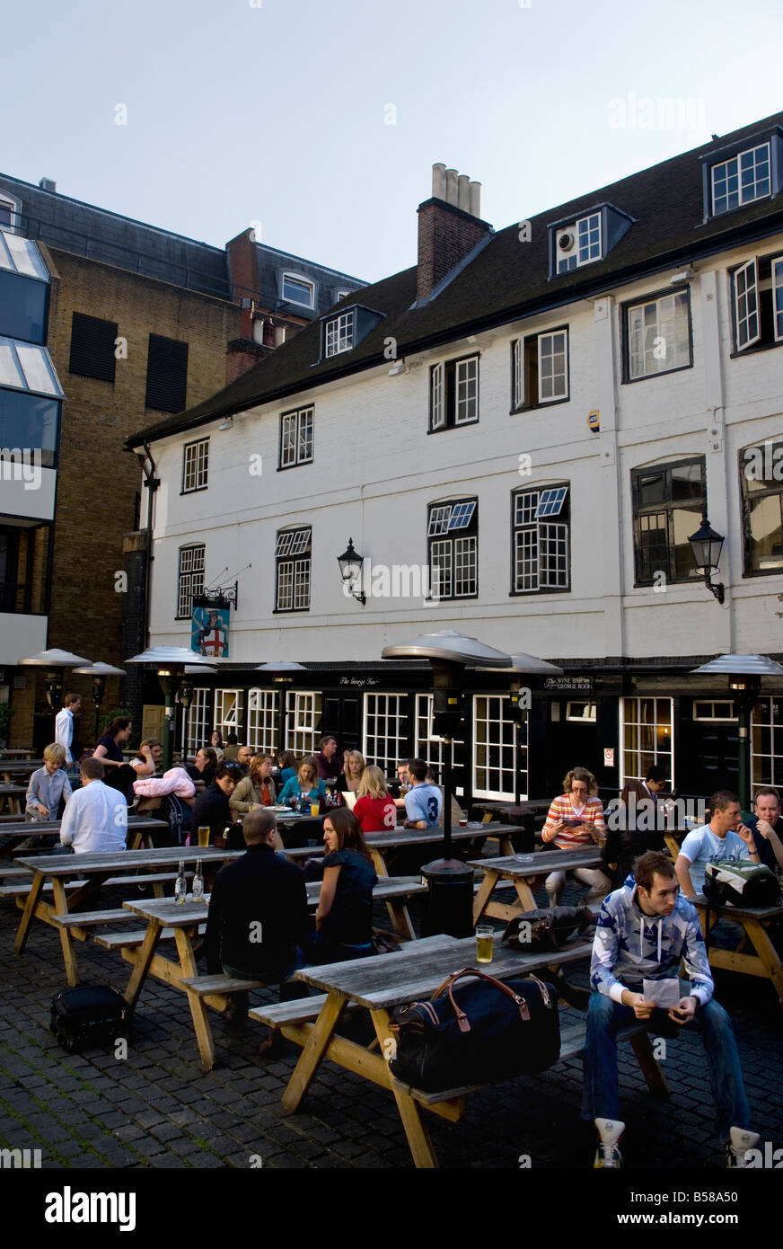 The George Inn Borough High Street London Stock Photo